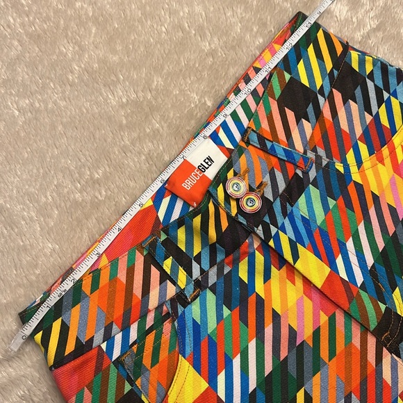 BRUCE GLEN Love Check Flare Jeans - Picture 11 of 16